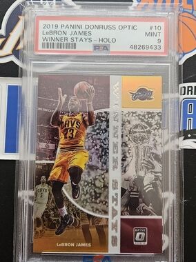 Panini LeBron James Holo Gold & Maroon NBA Card